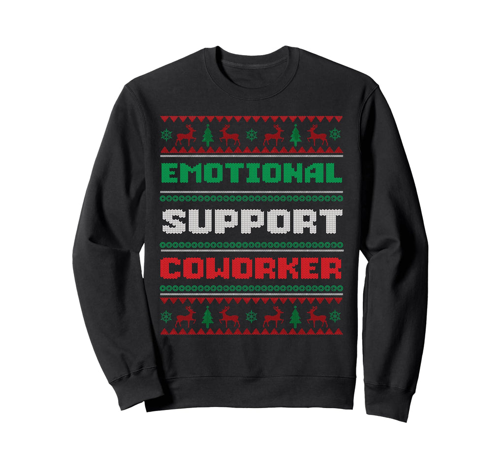 Funny Ugly Emotional Support Coworker Sweatshirt - Minimalist Print Unisex - T-Shirt, Sweatshirt, Hoodie