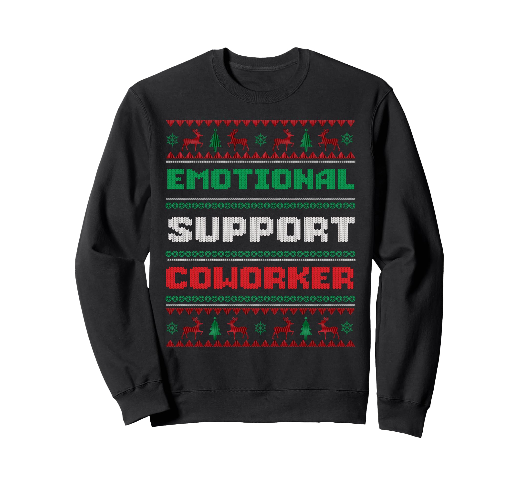 Funny Ugly Emotional Support Coworker Sweatshirt - Minimalist Print Unisex - T-Shirt, Sweatshirt, Hoodie