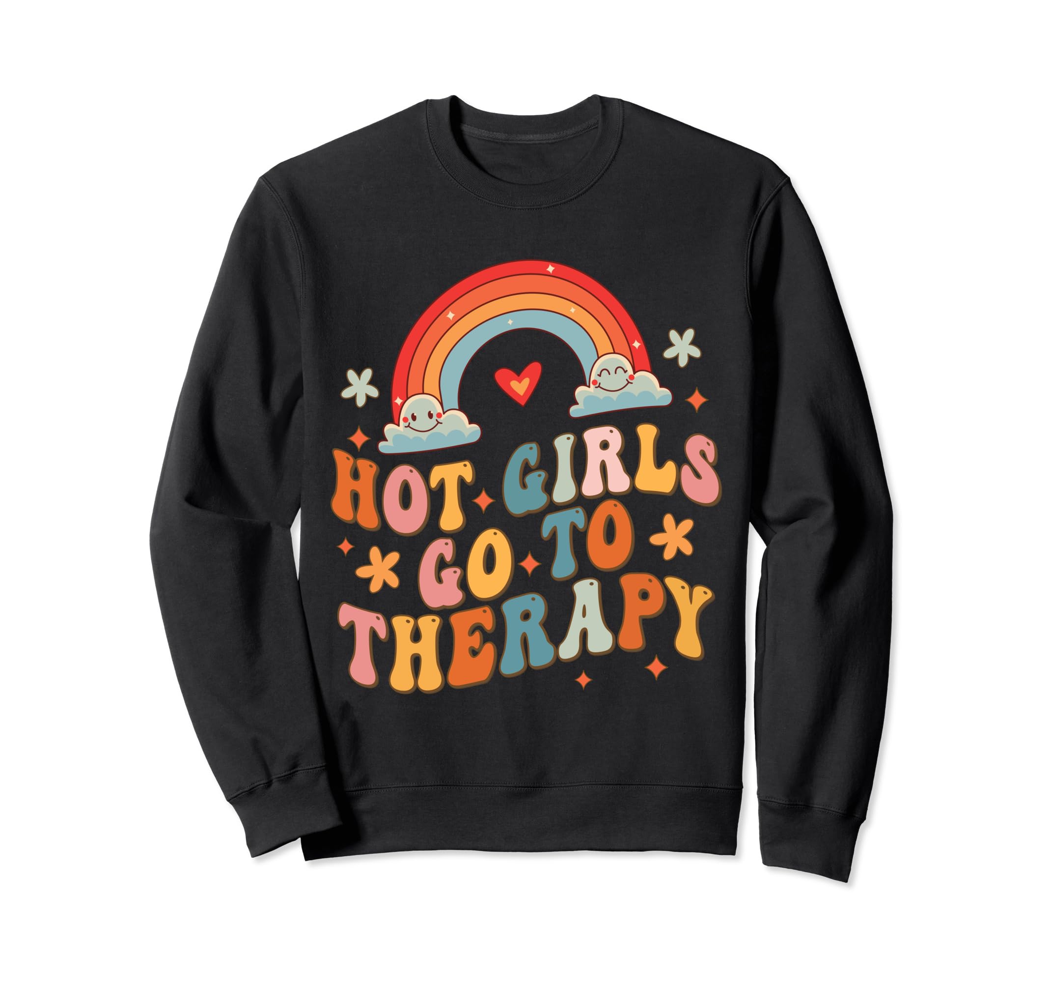Hot Go To Therapy Boho Sweatshirt - Aesthetic Graphic for Adults - T-Shirt, Sweatshirt, Hoodie