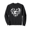 Roller Skating Heart Silhouettes Sweatshirt - Aesthetic Graphic Unisex - T-Shirt, Sweatshirt, Hoodie