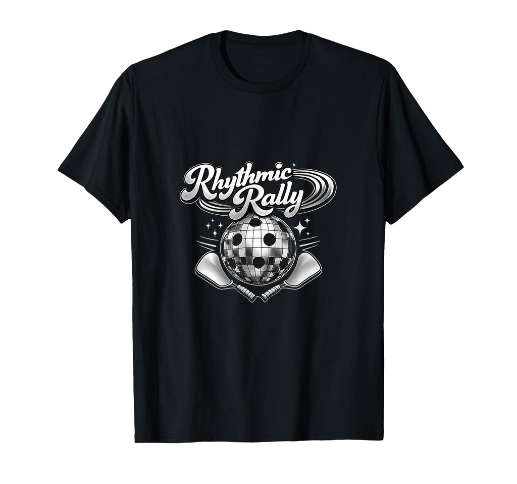 Rhythmic Rally Pickleball Disco Ball T-Shirt - Fun Novelty Design Unisex - T-Shirt, Sweatshirt, Hoodie