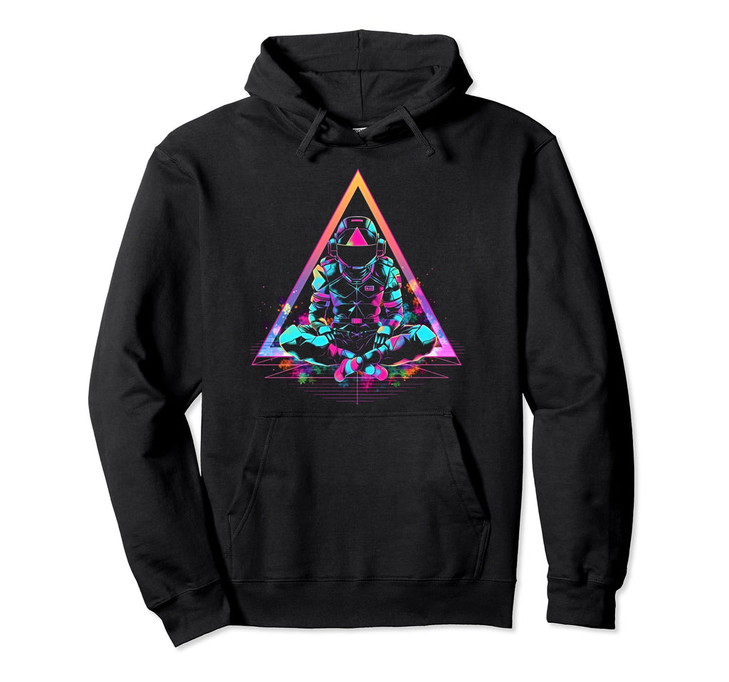 Synthwave Astronaut Cyberpunk 80S Sci Hoodie - Custom Art Print for Adults - T-Shirt, Sweatshirt, Hoodie