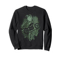 Chopper Motorcycle Grunge Biker Sweatshirt - Minimalist Print Men Women - T-Shirt, Sweatshirt, Hoodie