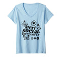 Womens Anti Social Butterfly Goth T-Shirt - Graphic Print for Adults - T-Shirt, Sweatshirt, Hoodie