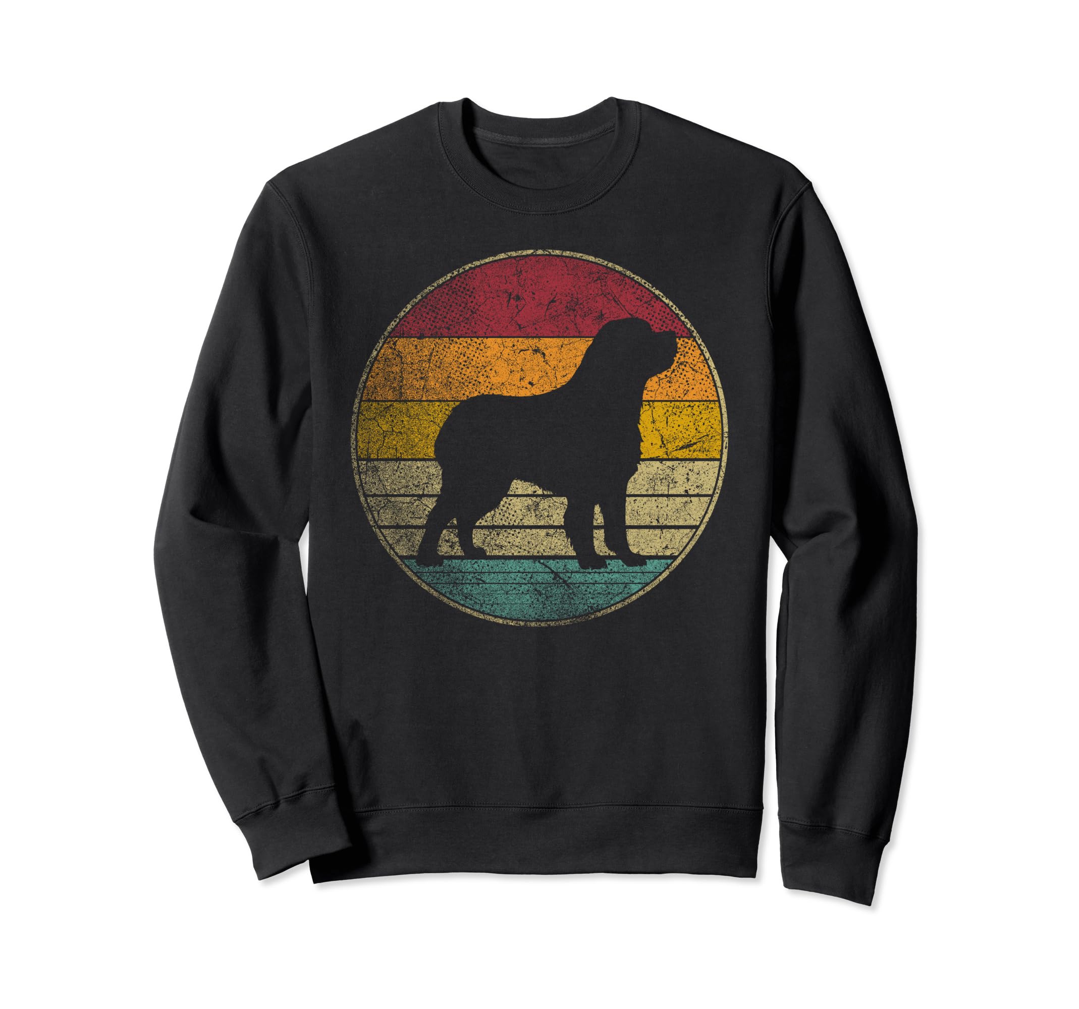 Saint St Bernard Dog Silhouette Sweatshirt - Fun Novelty Design Men Women - T-Shirt, Sweatshirt, Hoodie