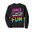 80S Typography Gradient Just Sweatshirt - Fun Novelty Design Men Women - T-Shirt, Sweatshirt, Hoodie
