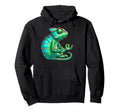 Meditation Chameleon Yoga Pose Hoodie - Aesthetic Graphic Men Women - T-Shirt, Sweatshirt, Hoodie