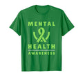 Green Mental Health Fight Bipolar T-Shirt - Custom Art Print Men Women - T-Shirt, Sweatshirt, Hoodie