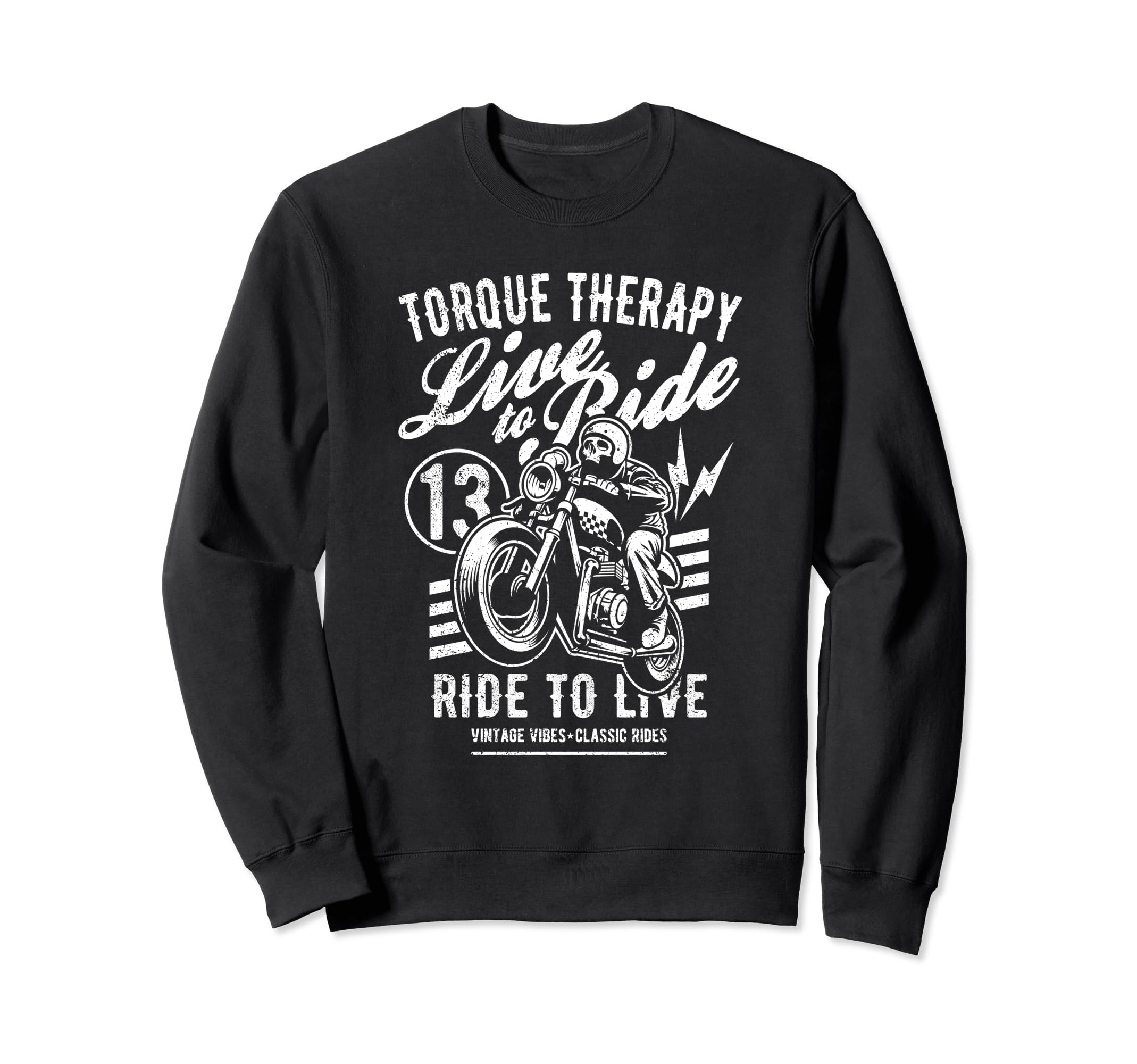 Torque Therapy Motorcycle Rider Sweatshirt - Novelty Apparel Men Women - T-Shirt, Sweatshirt, Hoodie