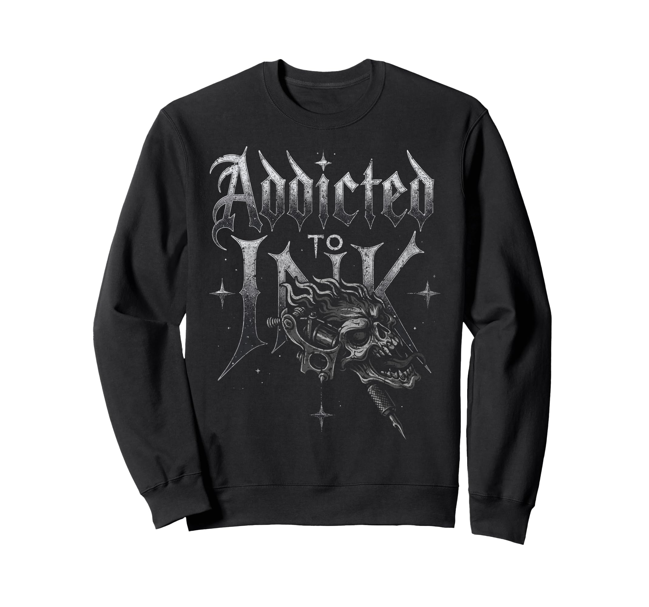 Addicted To Ink Tattoo Artist Sweatshirt - Custom Art Print Men Women - T-Shirt, Sweatshirt, Hoodie