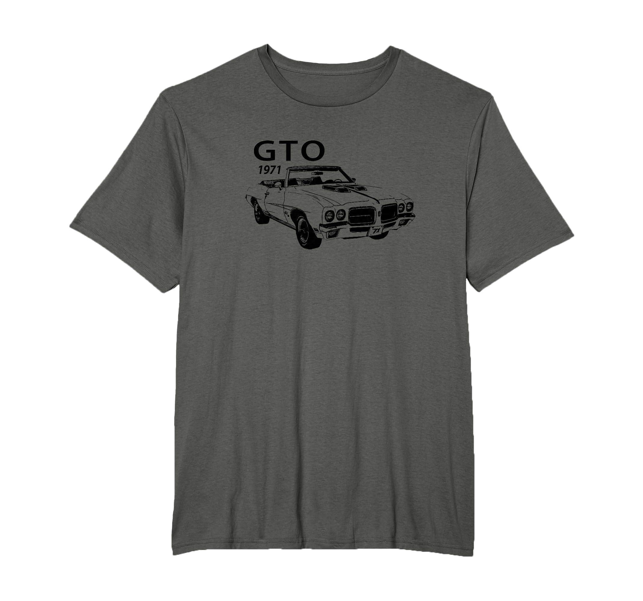 1971 Gto Convertible American T-Shirt - Casual Everyday Wear for Adults - T-Shirt, Sweatshirt, Hoodie