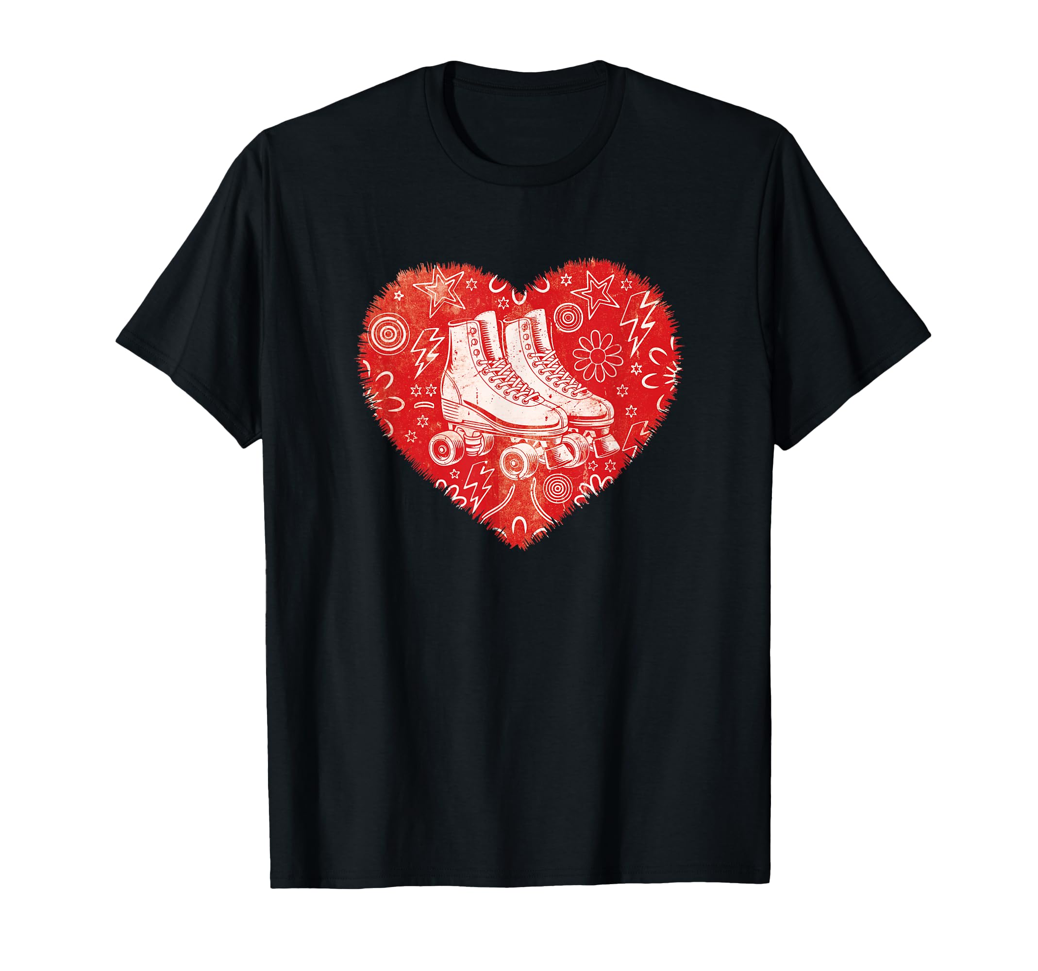 Roller Skater Heart Street Skating T-Shirt - Aesthetic Graphic for Adults - T-Shirt, Sweatshirt, Hoodie