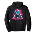 Cat Vaporwave Retrowave Aesthetic Hoodie - Novelty Apparel Men Women - T-Shirt, Sweatshirt, Hoodie