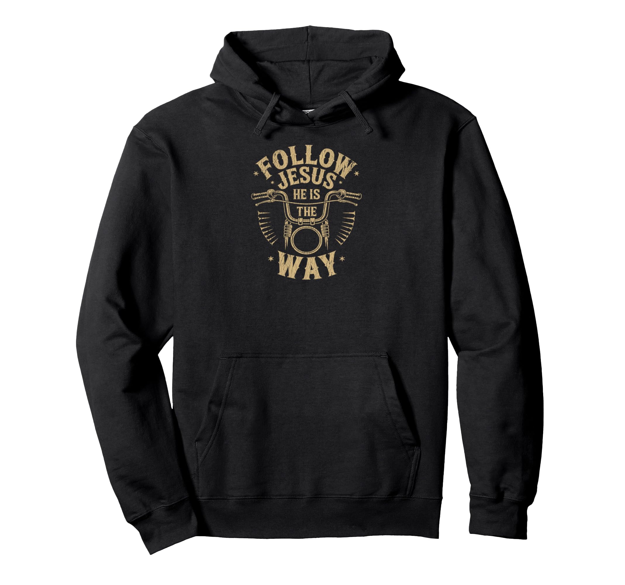 Jesus He Is Way Christian Motorcycle Hoodie - Aesthetic Graphic for Adults - T-Shirt, Sweatshirt, Hoodie