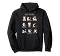 Cat Yoga Poses Practicing Mindfulness Hoodie - Custom Art Print Men Women - T-Shirt, Sweatshirt, Hoodie