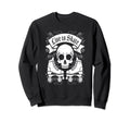 Skull And Roller Skates Live Sweatshirt - Casual Everyday Wear Men Women - T-Shirt, Sweatshirt, Hoodie