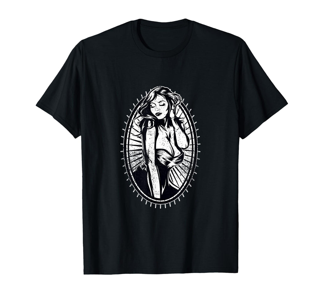 Pin Up Tattoo Art T-Shirt - Custom Art Print Men Women - T-Shirt, Sweatshirt, Hoodie