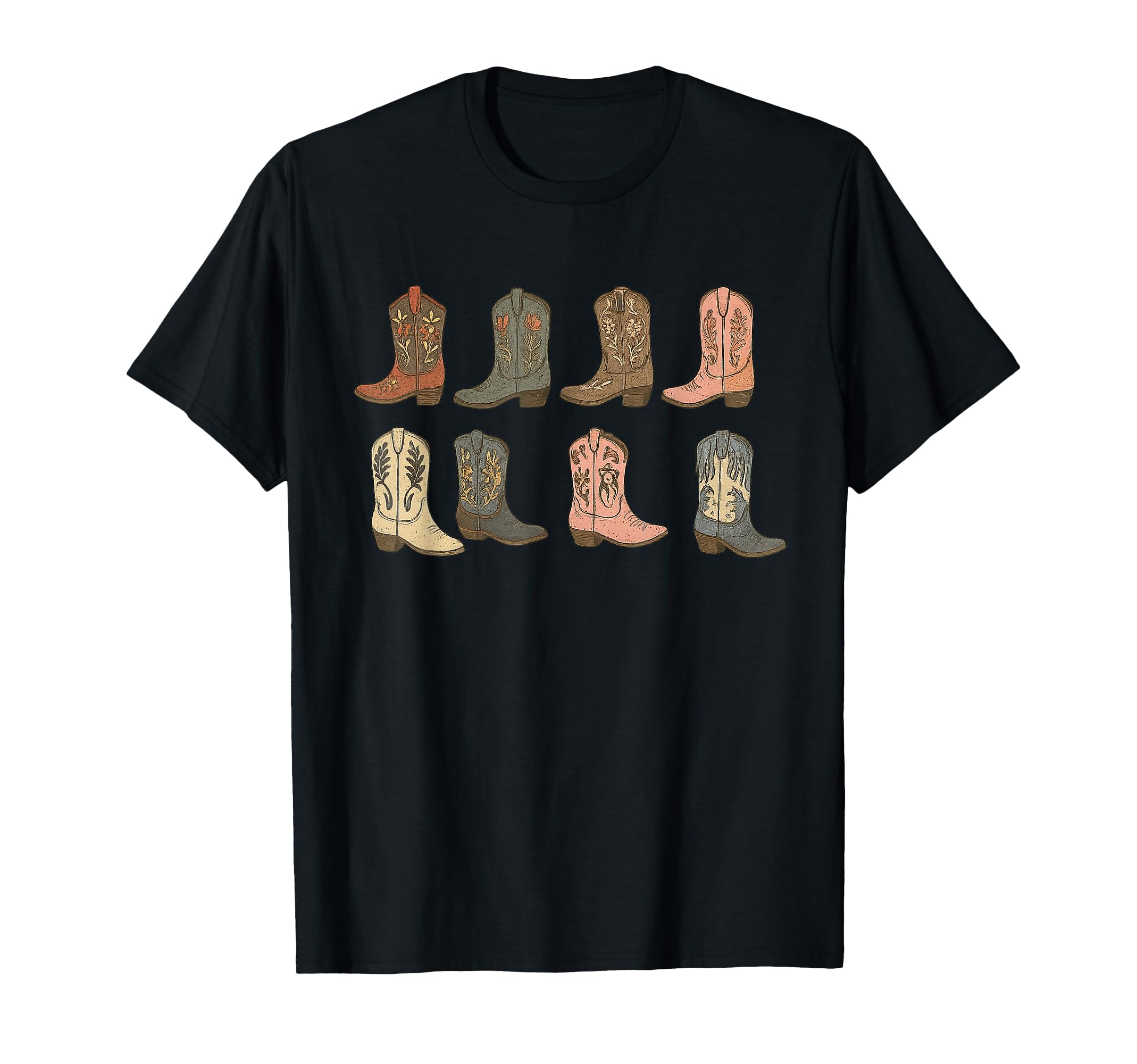 Country Cowgirl Boots Cowboy Western T-Shirt - Aesthetic Graphic Unisex - T-Shirt, Sweatshirt, Hoodie