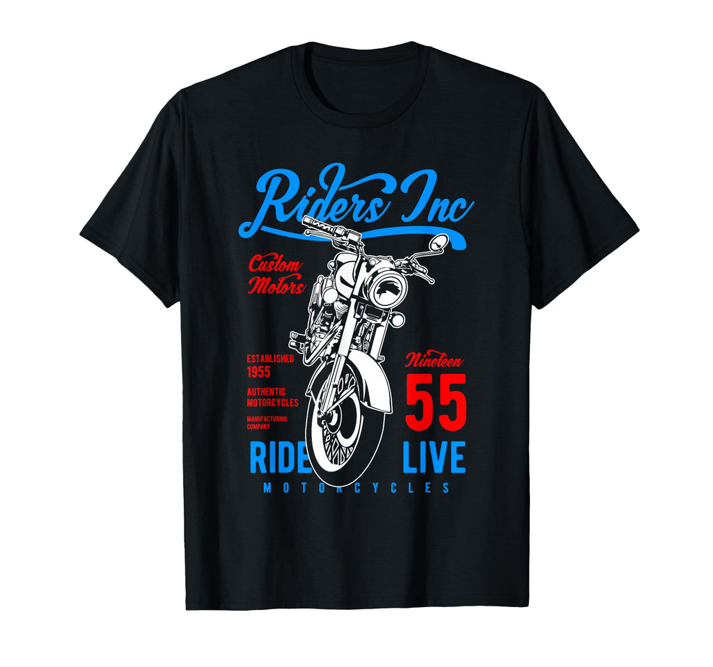 Riders Inc 1955 Motorcycle T-Shirt - Minimalist Print for Adults - T-Shirt, Sweatshirt, Hoodie