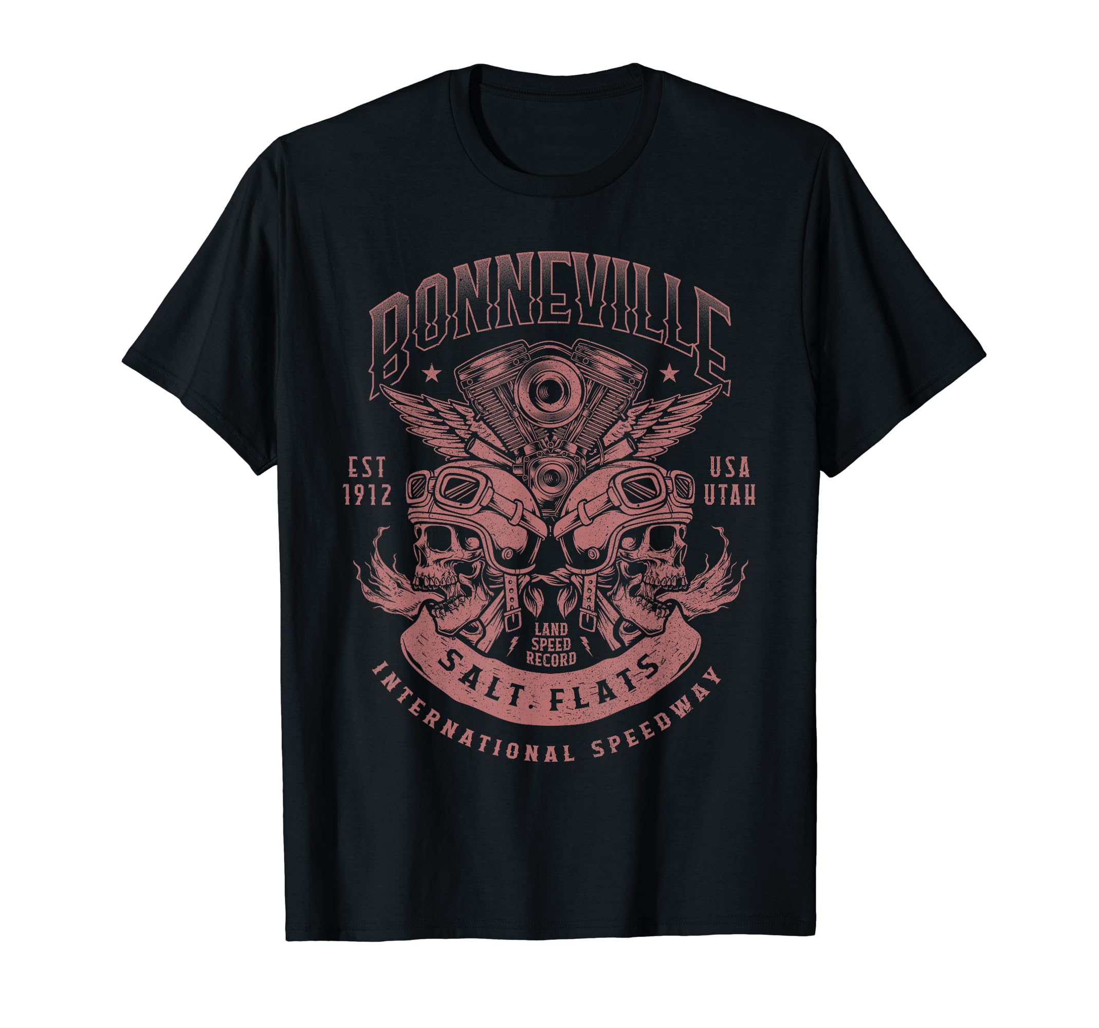 Bonneville Salt Flats Motorcycle Racing T-Shirt - Graphic Print Unisex - T-Shirt, Sweatshirt, Hoodie