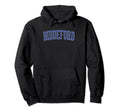 Biddeford Me Distressed Blue Varsity Hoodie - Graphic Print Unisex - T-Shirt, Sweatshirt, Hoodie