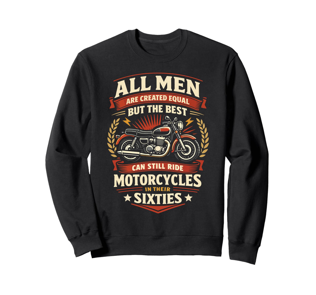 Motorcycle Biker Grandpa 60Th Sweatshirt - Streetwear Style for Adults - T-Shirt, Sweatshirt, Hoodie