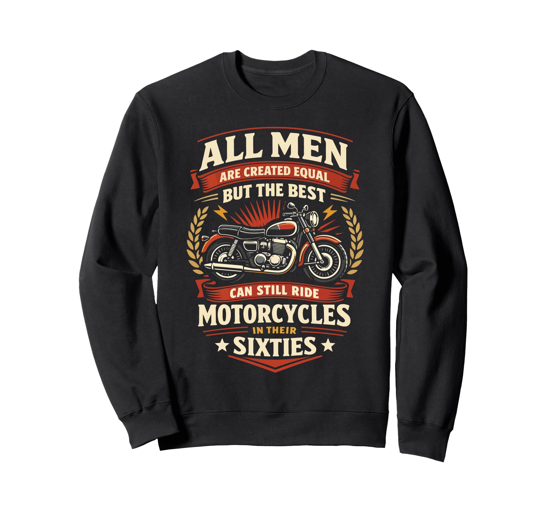 Motorcycle Biker Grandpa 60Th Sweatshirt - Streetwear Style for Adults - T-Shirt, Sweatshirt, Hoodie