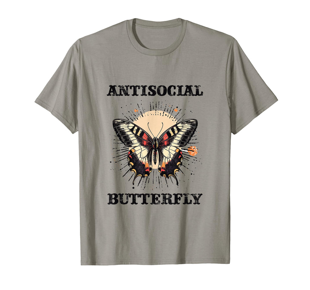 Antisocial Butterfly Gift Hoodie - Aesthetic Graphic Unisex - T-Shirt, Sweatshirt, Hoodie