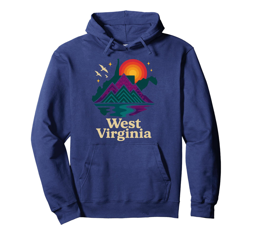 West Virginia Wv Day Sunrise Mountains Hoodie - Streetwear Style Men Women - T-Shirt, Sweatshirt, Hoodie