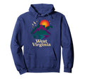 West Virginia Wv Day Sunrise Mountains Hoodie - Streetwear Style Men Women - T-Shirt, Sweatshirt, Hoodie