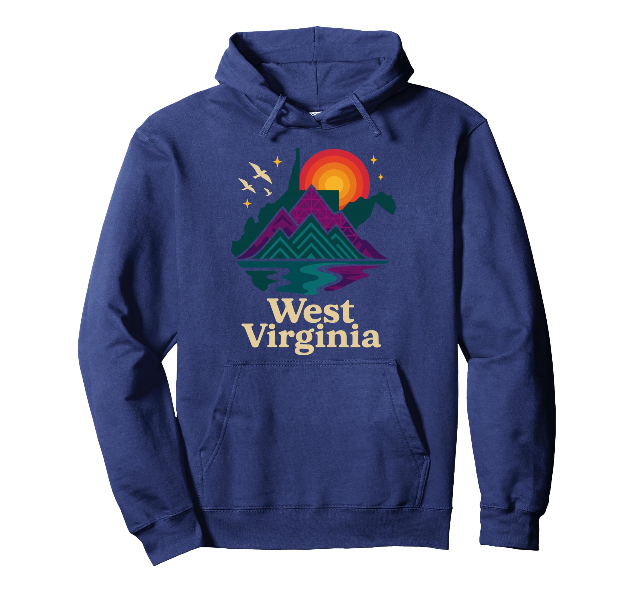 West Virginia Wv Day Sunrise Mountains Hoodie - Streetwear Style Men Women - T-Shirt, Sweatshirt, Hoodie