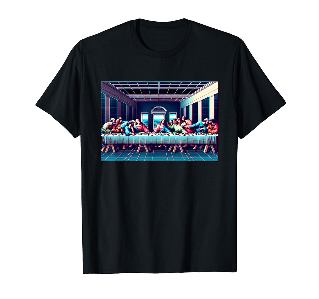 Vaporwave Lords Supper Synthwave 80S T-Shirt - Trendy Graphic Men Women - T-Shirt, Sweatshirt, Hoodie