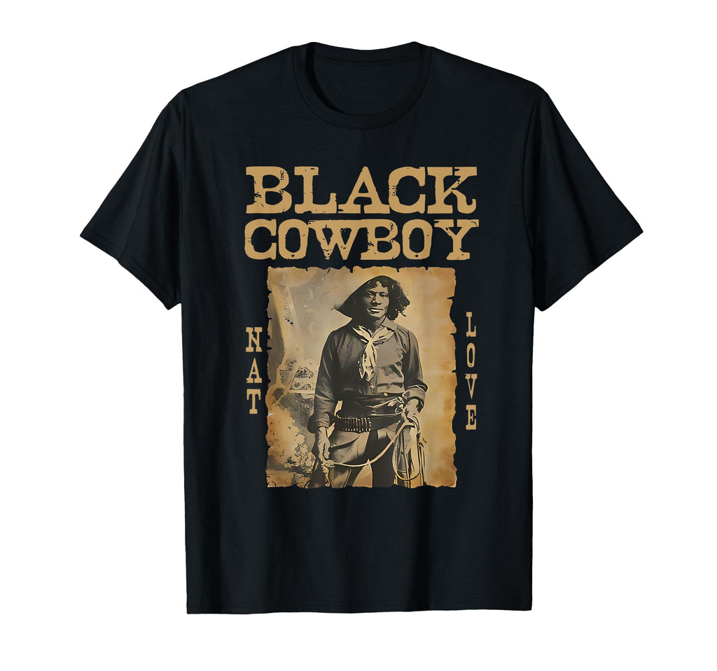 Black Cowboy Western Rodeo Melanin T-Shirt - Streetwear Style for Adults - T-Shirt, Sweatshirt, Hoodie