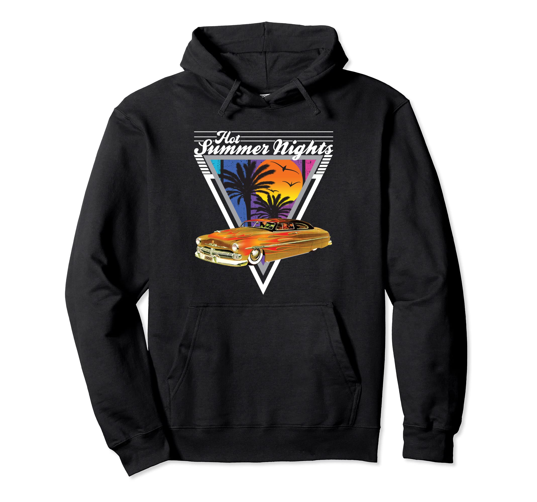 Hot Summer Nights 80S Tropical Lead Hoodie - Minimalist Print Men Women - T-Shirt, Sweatshirt, Hoodie