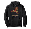 New York Floral State Outline Botanical Hoodie - Trendy Graphic Unisex - T-Shirt, Sweatshirt, Hoodie