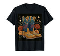 Cowboy Boots Galaxy Stars Floral Art T-Shirt - Novelty Apparel Unisex - T-Shirt, Sweatshirt, Hoodie