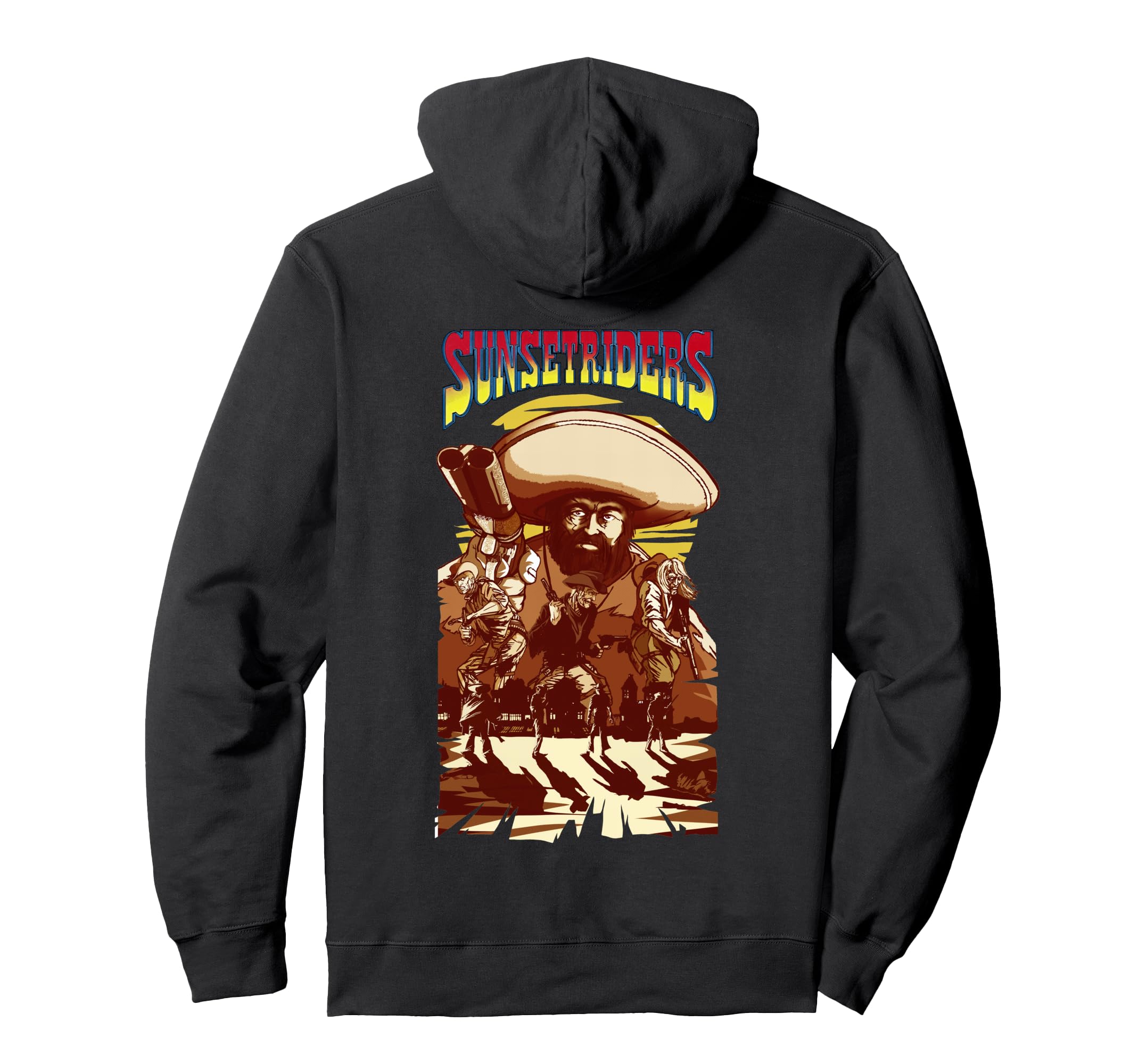 Sunset Riders Movie Custom Wild West Hoodie - Unique Graphic for Adults - T-Shirt, Sweatshirt, Hoodie