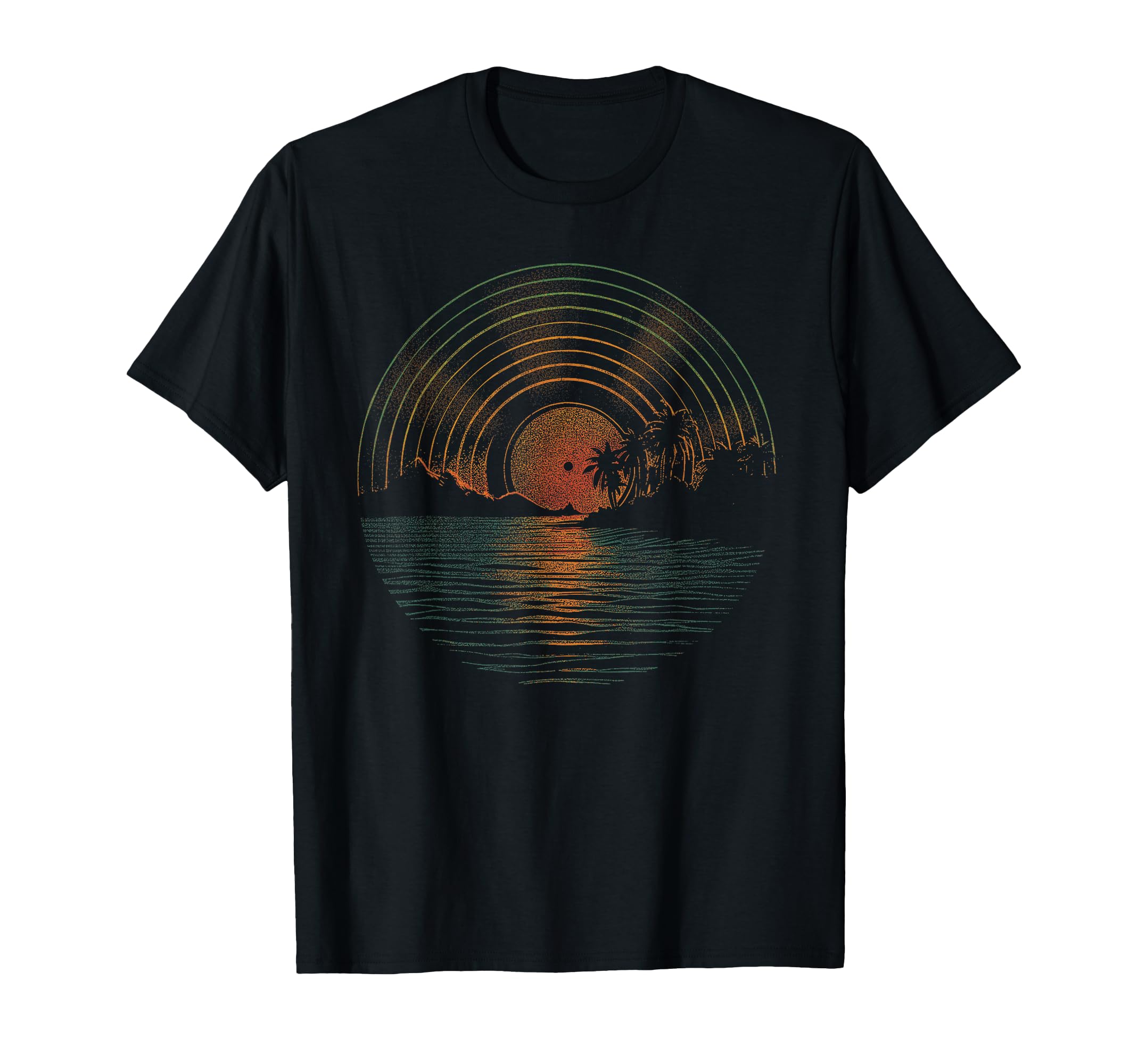 Summer Vinyl Sunset Vinyl Lp Record T-Shirt - Novelty Apparel for Adults - T-Shirt, Sweatshirt, Hoodie