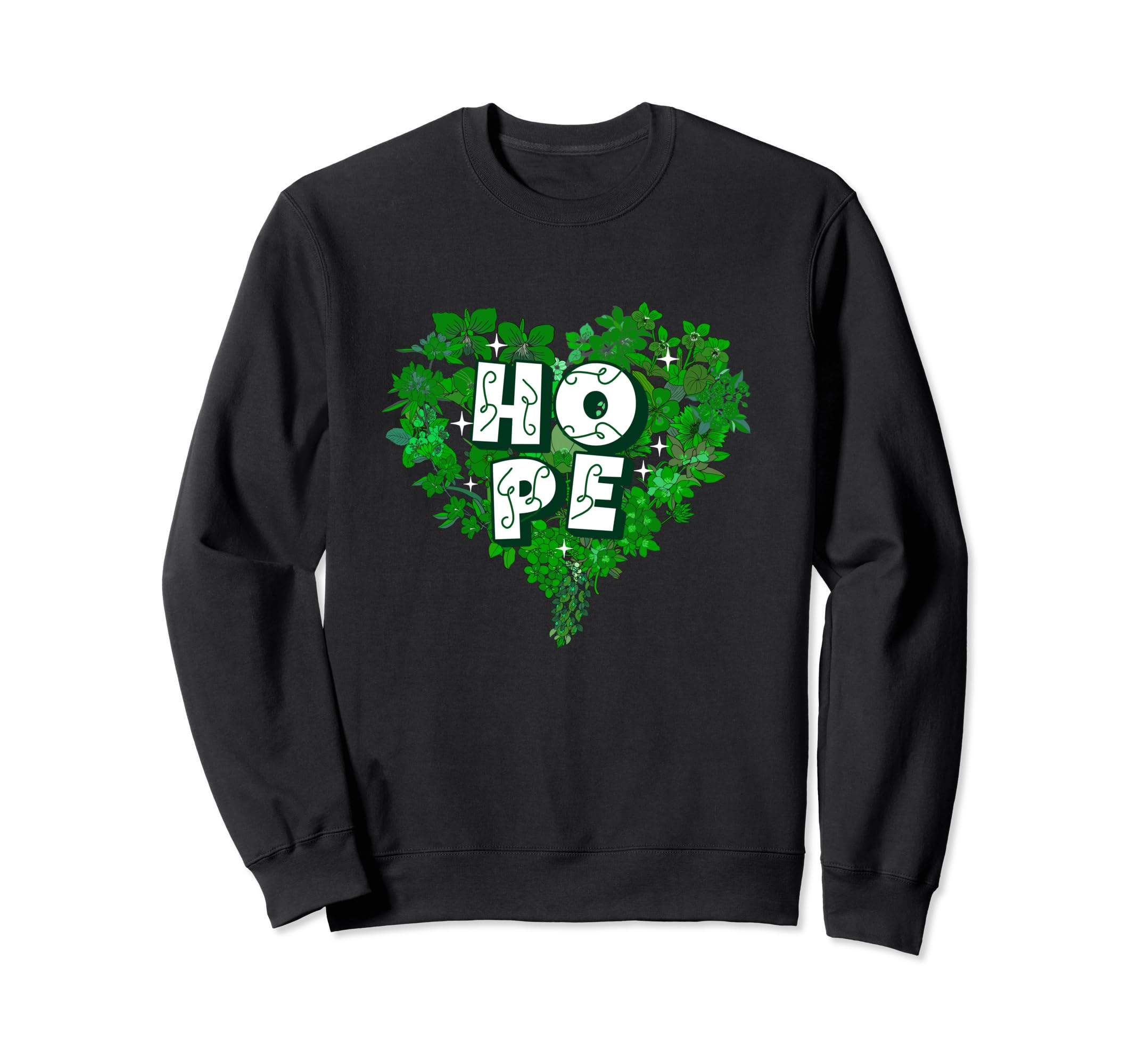 Heart Wildflower Pattern Floral Sweatshirt - Streetwear Style Unisex - T-Shirt, Sweatshirt, Hoodie