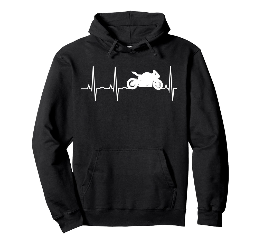 Motocycle Heartbeat Sport Bike Sweatshirt - Unique Graphic for Adults - T-Shirt, Sweatshirt, Hoodie