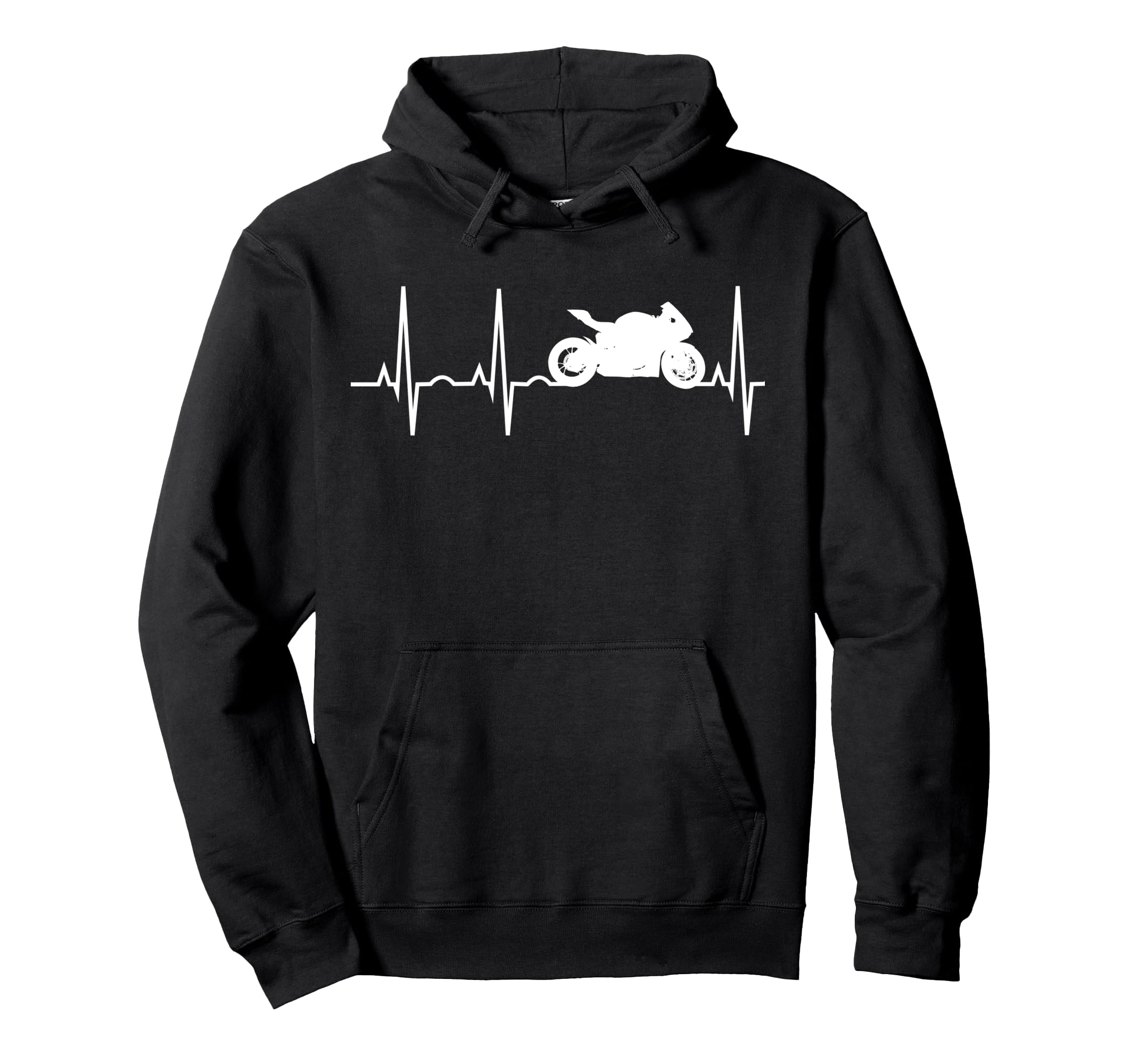Motocycle Heartbeat Sport Bike Sweatshirt - Unique Graphic for Adults - T-Shirt, Sweatshirt, Hoodie