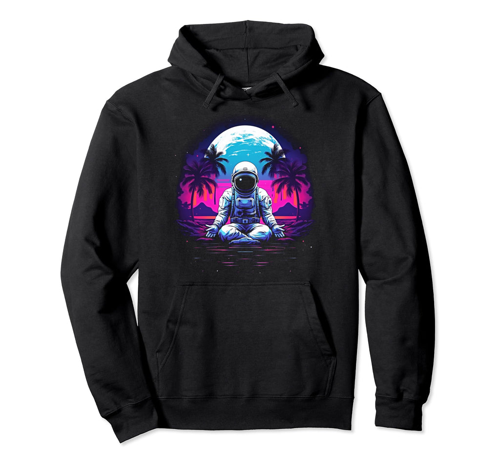 Synthwave Astronaut Cyberpunk 80S Sci Fi Hoodie - Graphic Print for Adults - T-Shirt, Sweatshirt, Hoodie