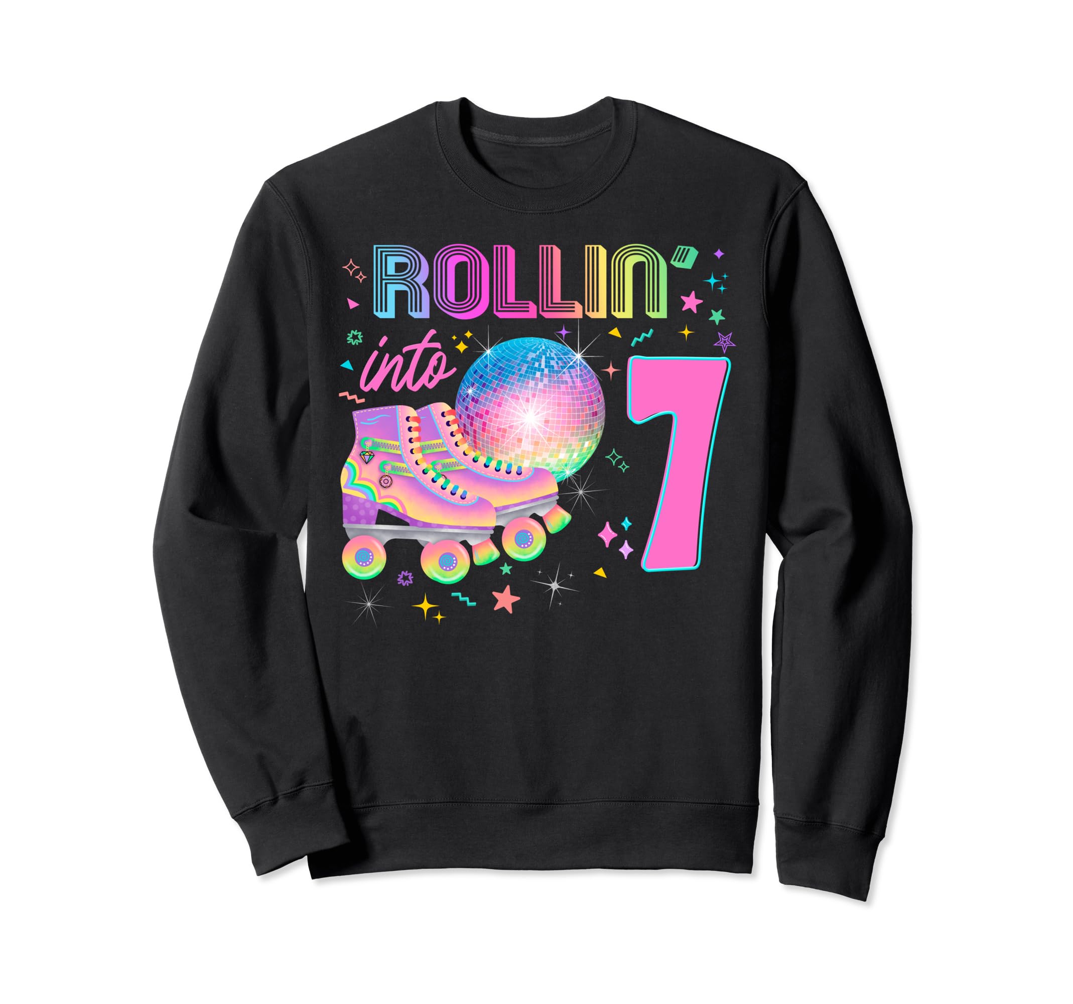 Roller Skates Party Skating 80S 90S Sweatshirt - Trendy Graphic Unisex - T-Shirt, Sweatshirt, Hoodie