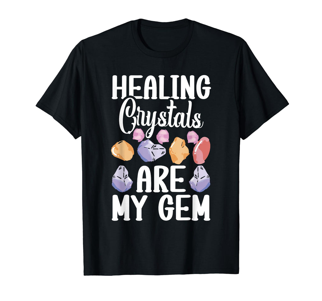 Crystal Healing Sage Crystal Reiki T-Shirt - Fun Novelty Design Men Women - T-Shirt, Sweatshirt, Hoodie