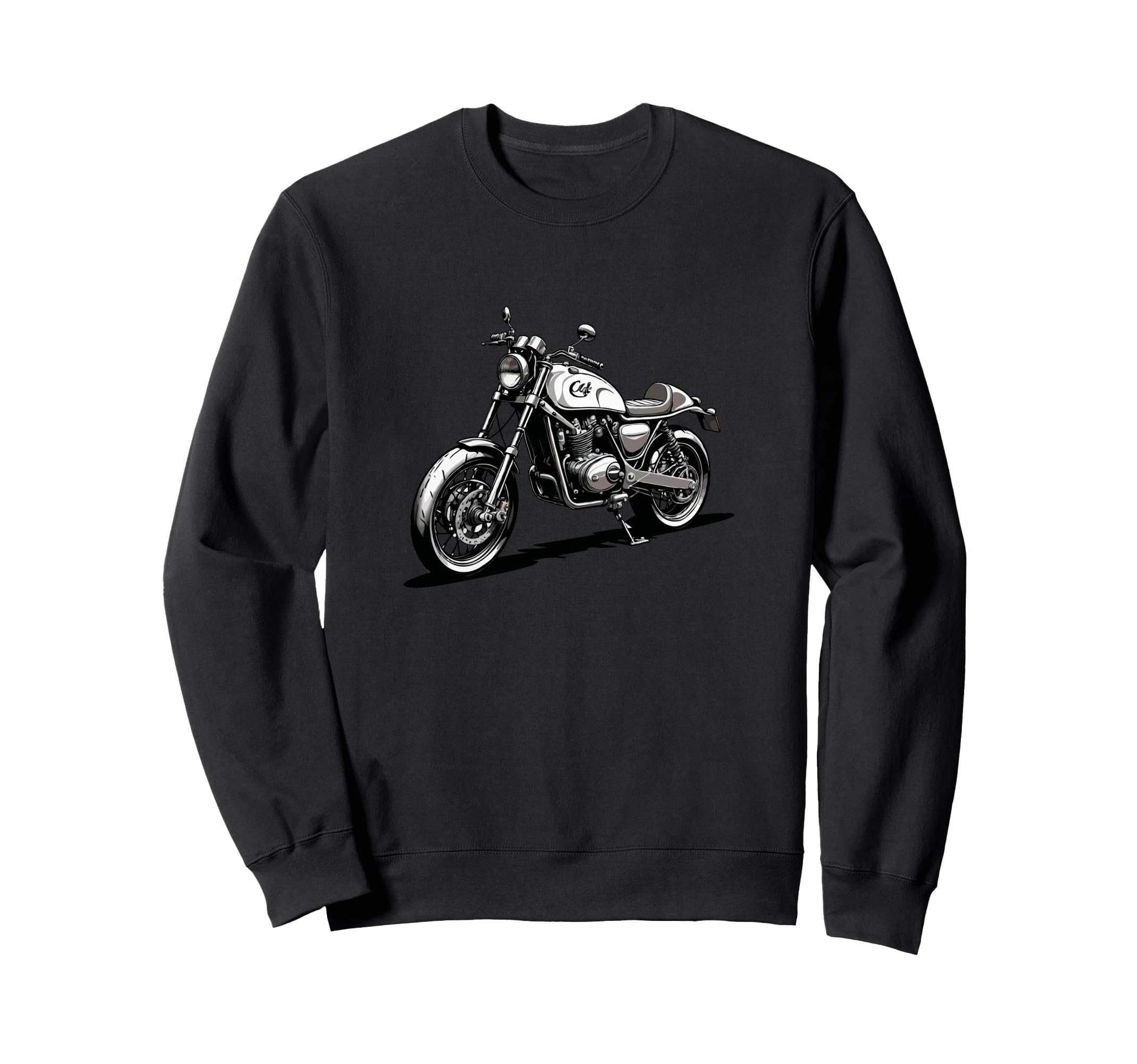 Cafe Racer Motorcycle Bike Sweatshirt - Casual Everyday Wear for Adults - T-Shirt, Sweatshirt, Hoodie