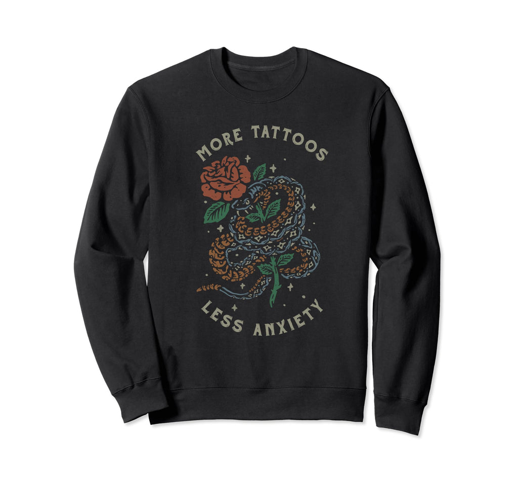 Sublimation Tattooed Mama Mental Sweatshirt - Minimalist Print for Adults - T-Shirt, Sweatshirt, Hoodie