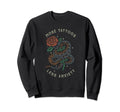 Sublimation Tattooed Mama Mental Sweatshirt - Minimalist Print for Adults - T-Shirt, Sweatshirt, Hoodie
