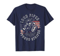 Patriotic Old Biker American Us Flag T-Shirt - Trendy Graphic for Adults - T-Shirt, Sweatshirt, Hoodie