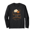October Is Overthinkers Funny Halloween T-Shirt - Minimalist Print Unisex - T-Shirt, Sweatshirt, Hoodie