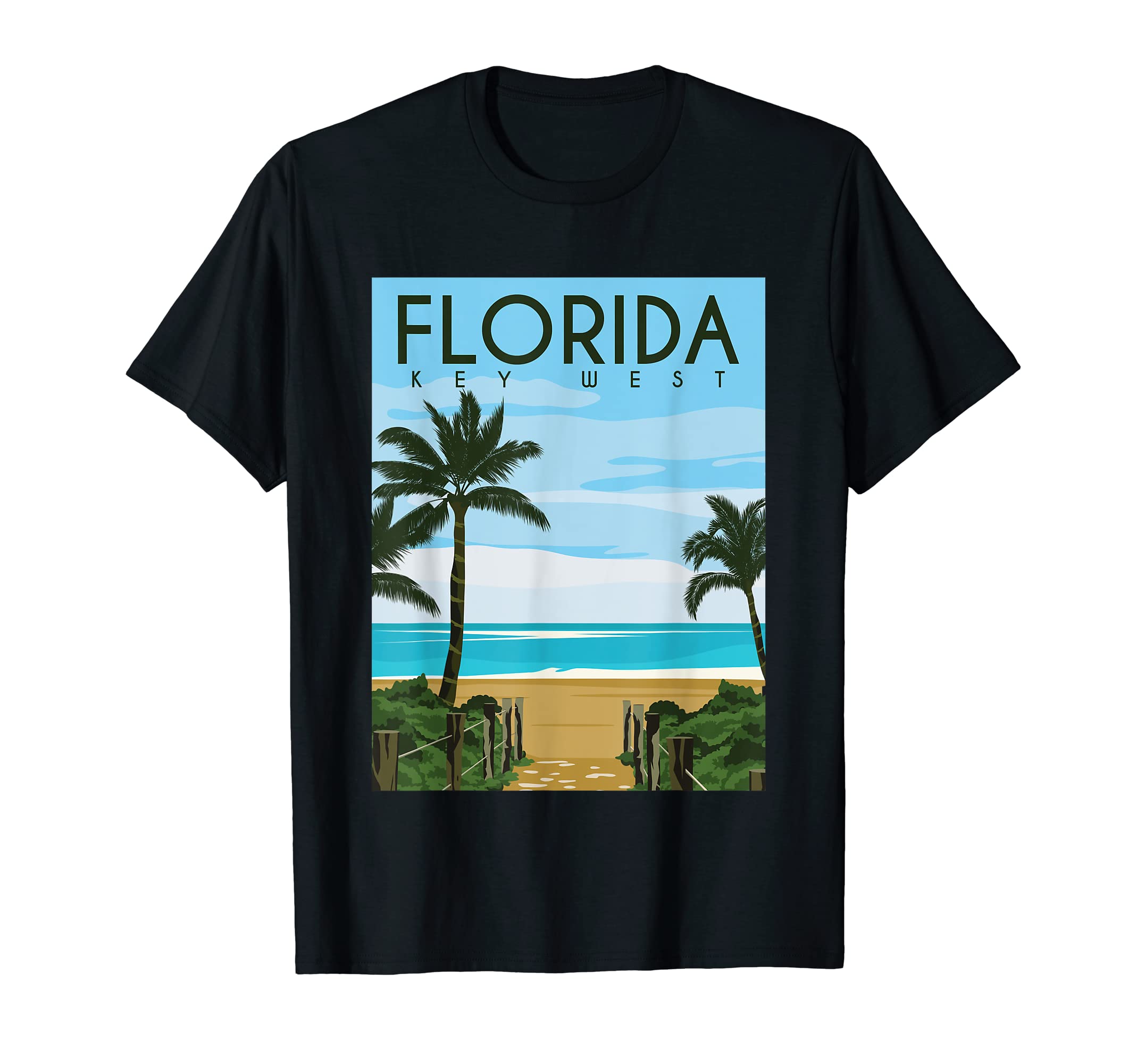 Florida Key West T-Shirt - Minimalist Print Unisex - T-Shirt, Sweatshirt, Hoodie